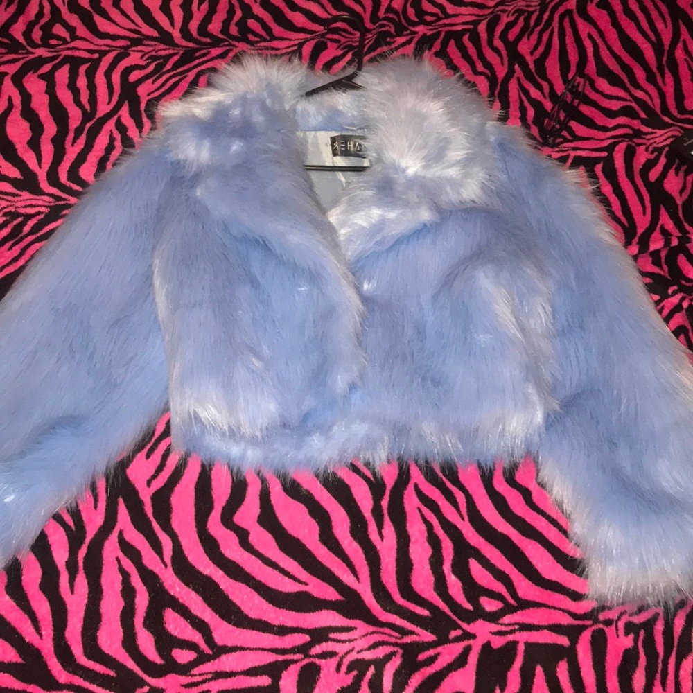 Blue Fur Coat